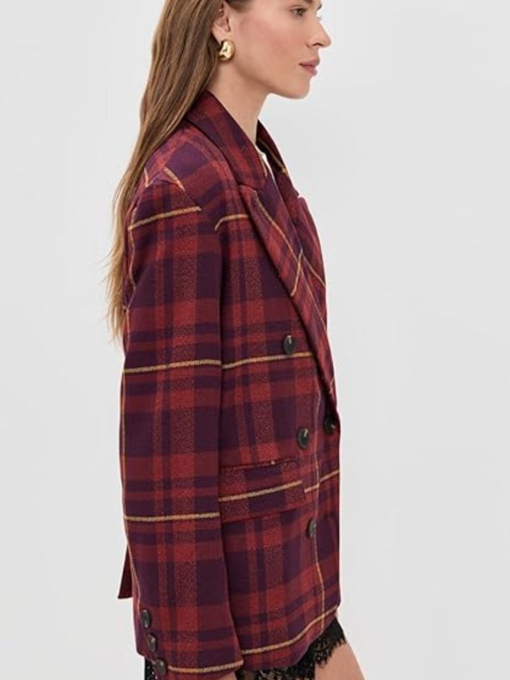 Free People Dean Double-Breasted Blazer - Picture 3 of 5